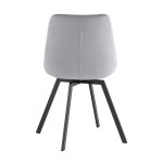 Стул вращающийся Флекс велюр велютто серый