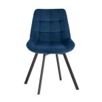 Стул вращающийся Флекс велюр синий