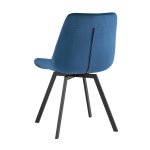 Стул вращающийся Флекс велюр синий