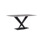 Стол обеденный Belle 180х90 белый мрамор