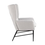 Кресло Мэйден гусиная лапка серый