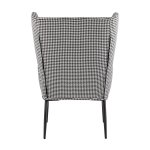 Кресло Мэйден гусиная лапка черно-белый