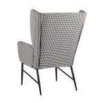 Кресло Мэйден гусиная лапка черно-белый