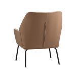 Кресло Харви светло-коричневый с коричневой экокожей