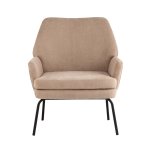 Кресло Харви светло-коричневый с коричневой экокожей