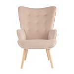 Кресло Хью велюр бежевый