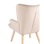 Кресло Хью велюр бежевый