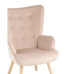 Кресло Хью велюр бежевый