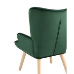 Кресло Хью велюр темно-зеленый