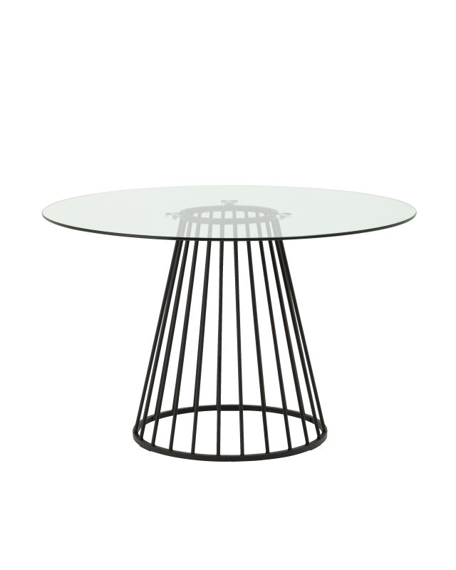 Стол обеденный Ливерпуль 120*120 стекло