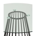 Стол обеденный Ливерпуль 120*120 стекло