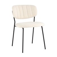 Стул Кэрол без подлокотников букле белый