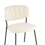 Стул Кэрол без подлокотников букле белый