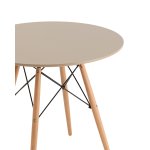 Стол Eames DSW NEW D80 бежевый