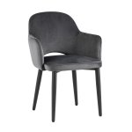 Стул Венера велюр серый 2 шт