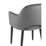 Стул Венера велюр серый 2 шт