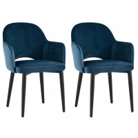 Стул Венера велюр сине-зеленый 2 шт