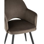 Стул Венера вращающийся велюр коричневый 2 шт