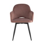 Стул Венера вращающийся велюр пыльно-розовый 2 шт