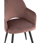 Стул Венера вращающийся велюр пыльно-розовый 2 шт