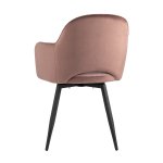 Стул Венера вращающийся велюр пыльно-розовый 2 шт