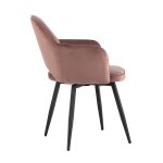 Стул Венера вращающийся велюр пыльно-розовый 2 шт