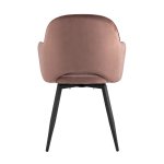 Стул Венера вращающийся велюр пыльно-розовый 2 шт