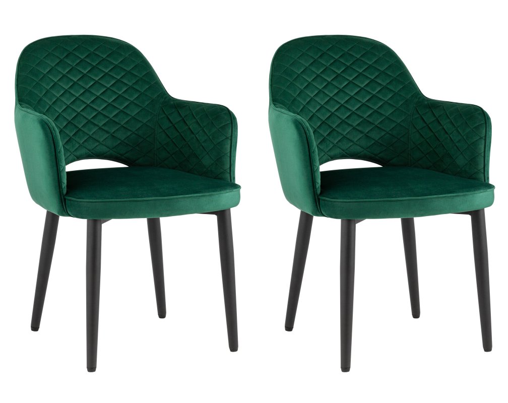 Стул Венера диамант велюр изумрудный 2 шт