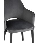 Стул Венера велюр серый