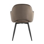 Стул Венера вращающийся велюр коричневый