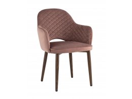 Стул Венера диамант велюр пыльно-розовый