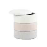 Пуф с ящиком Hive S букле бежевый