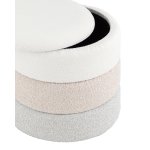 Пуф с ящиком Hive S букле бежевый