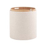 Пуф-столик с ящиком Хюгге S букле бежевый