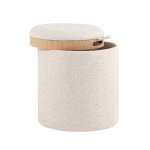 Пуф-столик с ящиком Хюгге XS букле бежевый