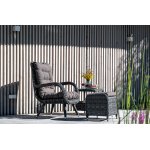 Толедо пуф плетеный, цвет графит