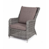 Гляссе кресло плетеное из искусственного ротанга, цвет графит