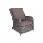 Гляссе кресло плетеное из искусственного ротанга, цвет графит