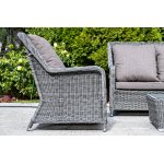 Гляссе кресло плетеное из искусственного ротанга, цвет графит