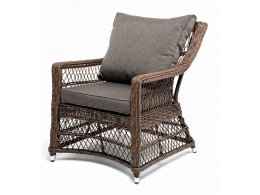 Гранд Латте кресло из искусственного ротанга, цвет коричневый