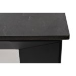 Венето обеденный стол из HPL 90х90см, цвет серый гранит, каркас черный