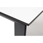 Венето обеденный стол из HPL 90х90см, цвет молочный, каркас черный