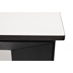 Венето обеденный стол из HPL 90х90см, цвет молочный, каркас черный