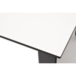 Венето обеденный стол из HPL 90х90см, цвет молочный, каркас черный