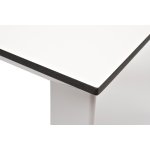 Венето обеденный стол из HPL 90х90см, цвет молочный, каркас белый