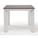 Венето обеденный стол из HPL 90х90см, цвет серый гранит, каркас белый