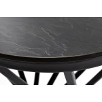 Сантьяго журнальный стол из HPL круглый Ø40 H55, каркас из стали серый (RAL 7024), цвет столешницы серый гранит