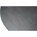 Сантьяго журнальный стол из HPL круглый Ø40 H55, каркас из стали серый (RAL 7024), цвет столешницы серый гранит