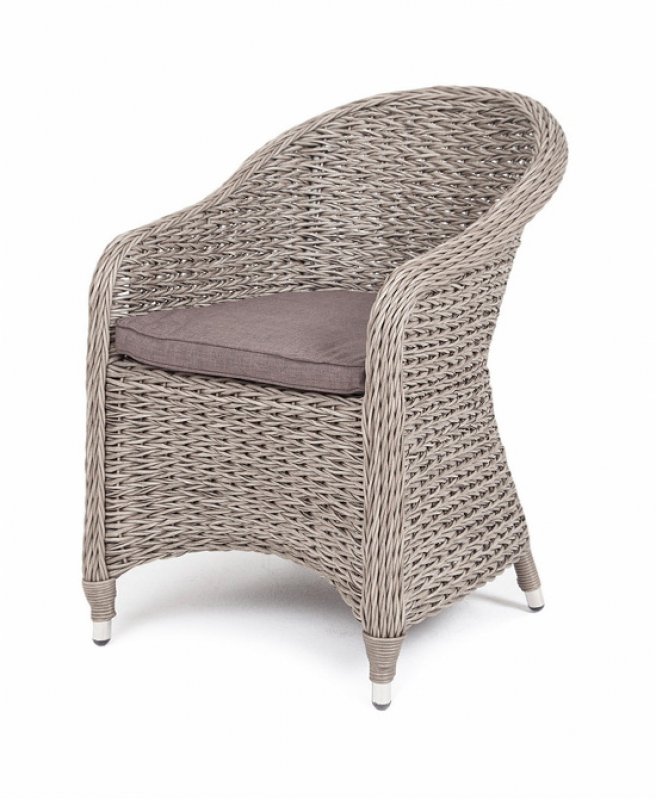 Равенна плетеное кресло из искусственного ротанга (гиацинт), цвет серый