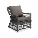 Гранд Латте кресло из искусственного ротанга, цвет графит